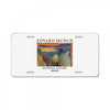 Edvard Munch Skrik License Plate