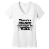 might be wine Women's V-Neck T-Shirt