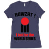 HOWZAT I BAT FOR THE WORLD SERIES Ladies Fitted T-Shirt