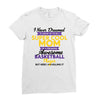 I Never Dreamed I'd Grow Up To Be A Super Cool Mom Of A Freaking Aweso Ladies Fitted T-Shirt