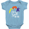 spell on you white letter Baby Bodysuit