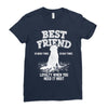 Best Friend Golden Ladies Fitted T-Shirt