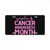breast cancer awareness month License Plate