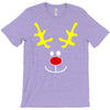 reindeer face novelty christmas T-Shirt