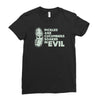 pickles are cucumbers soaked in evil Ladies Fitted T-Shirt