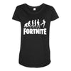 Fortnite evolution Maternity Scoop Neck T-shirt