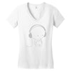 music Women's V-Neck T-Shirt