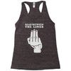 read between the lines Racerback Tank