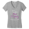 I Love My Trucker To The Moon And Back To Infinity And Beyond Forever Women's V-Neck T-Shirt