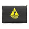 caution shapes being thrown printed Accessory Pouches