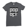 pop off square Ladies Fitted T-Shirt