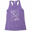 bicycle cyclopath bike hobby exploded Racerback Tank