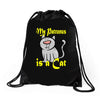 my patronus is a cat Drawstring Bags
