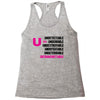 U=U Undetectable = Untransmittable Racerback Tank