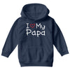 I Love My Papa Youth Hoodie