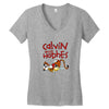 calvin hobbes Women's V-Neck T-Shirt