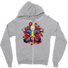 nuclear beauty Zipper Hoodie
