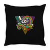 candy skull Throw Pillow