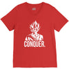 conquer   super saiyan goku V-Neck Tee