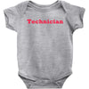 technician t shirt technics parody dj vinyl 1200 hip hop illest techno Baby Onesie