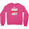 wine diet challenge accepted Crewneck Sweatshirt