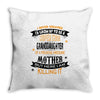 Super Cool Granddaughter Of A Freaking Awesome Mother Throw Pillow