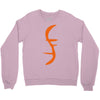 helix of heroes funny retro sci fi superhero symbol cool logo Crewneck Sweatshirt