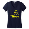 admiral ackbar it's a trap star wars funny cool death star Women's V-Neck T-Shirt
