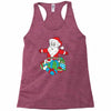 santa with piles of christmas Racerback Tank