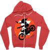 black attack Zipper Hoodie