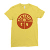 demented are go band logo screen printed Ladies Fitted T-Shirt