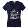 This Teacher Survived The 2016 2017 School Year Women's V-Neck T-Shirt