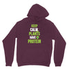 keep calm plants have protein Hoodie