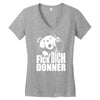 ted fick dich donner Women's V-Neck T-Shirt