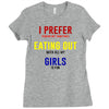 i prefer eating out girls Ladies Fitted T-Shirt