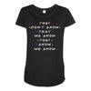 They Don't That We Know They Know We Know Maternity Scoop Neck T-shirt