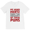 my head hertz from these puns V-Neck Tee