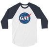 Nasa Parody Gay 3/4 Sleeve Shirt