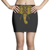 tribal print elephant geometric gold animals cool Mini Skirts