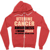 Uterine Cancer Awareness I Wear Peach For Some Special To Me Zipper Hoodie