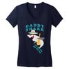 Daddy Shark -Shark Do Do Do Women's V-Neck T-Shirt