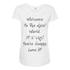 welcome to real world Maternity Scoop Neck T-shirt