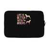 life is better with boxers Laptop sleeve