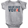 Women's March Hear Our Voice Baby Onesie
