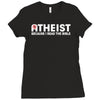 atheist bible lies god sinner agnostic humanist athiest Ladies Fitted T-Shirt