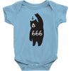Black Bear Metal Baby Bodysuit
