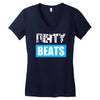 dirty beats Women's V-Neck T-Shirt