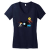 part time job   rock construction Women's V-Neck T-Shirt