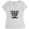 Coolest Dad Ever Women's Triblend Scoop T-shirt