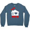 i love house music Crewneck Sweatshirt